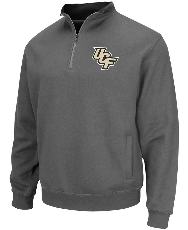 Charcoal Men's Ucf Knights Tortugas Logo Quarter-Zip Pullover Jacket