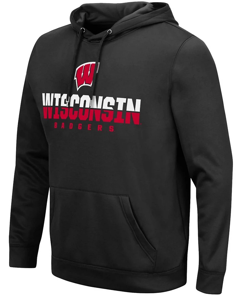 Colosseum Men's Wisconsin Badgers Lantern Pullover Hoodie