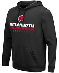 Colosseum Men's Wisconsin Badgers Lantern Pullover Hoodie