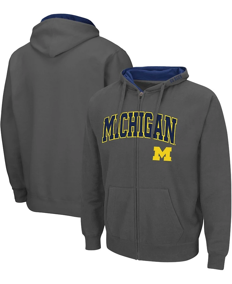 Colosseum Men's Michigan Wolverines Arch Logo 3.0 Full-Zip Hoodie