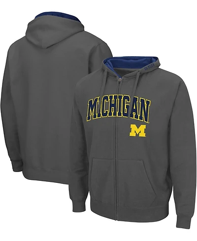 Colosseum Men's Michigan Wolverines Arch Logo 3.0 Full-Zip Hoodie