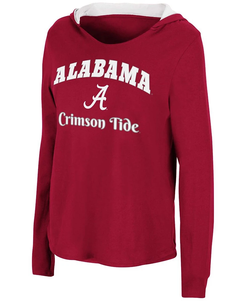 Women's Crimson Alabama Tide Catalina Hoodie Long Sleeve T-shirt