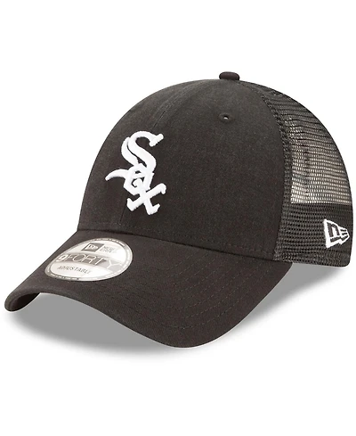 Men's Black Chicago White Sox Trucker 9Forty Adjustable Snapback Hat