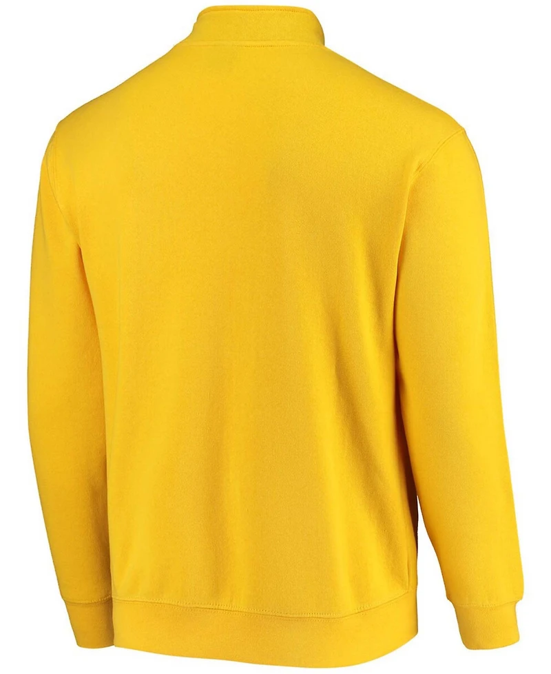 Men's Maize Michigan Wolverines Tortugas Logo Quarter-Zip Jacket