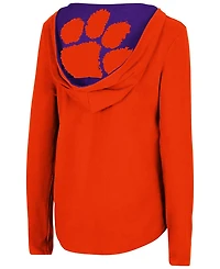 Women's Orange Clemson Tigers Catalina Hoodie Long Sleeve T-shirt