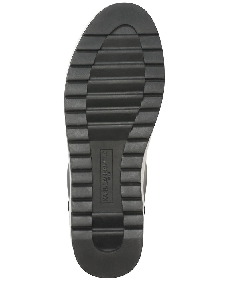 Karl Lagerfeld Men's Smooth Leather Tennis Sneaker