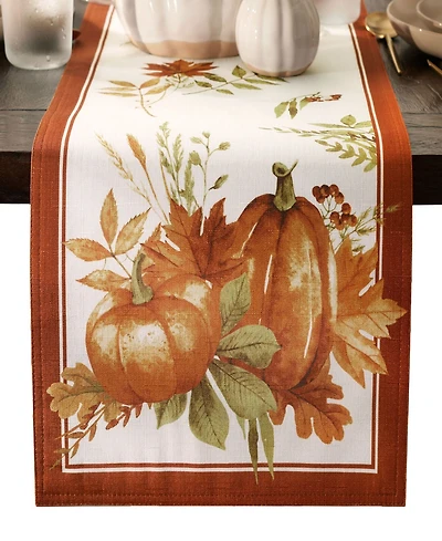 Autumn Pumpkin Grove Fall Table Runner