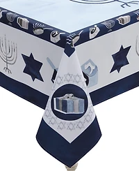 Happy Hanukkah Tablecloth, 144" x 70"