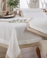 Saro Lifestyle Table Runner with Double Layer Design, 54" x 18"