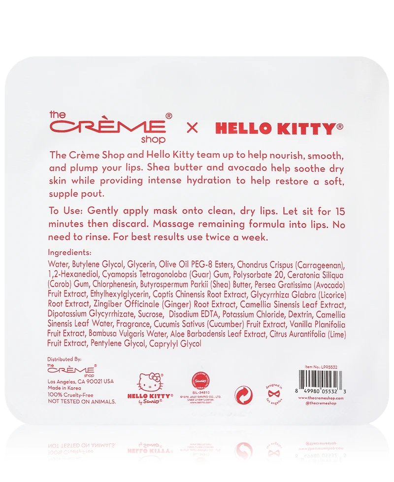 The Creme Shop x Hello Kitty Hydrogel Lip Patch - Vanilla Pudding Flavored