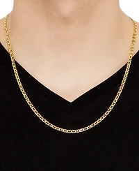Lightweight Mariner Link 20" Chain Necklace (4mm) in 14k Gold
