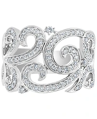 Effy Diamond Swirl Statement Ring (3/8 ct. t.w.) in 14k White Gold