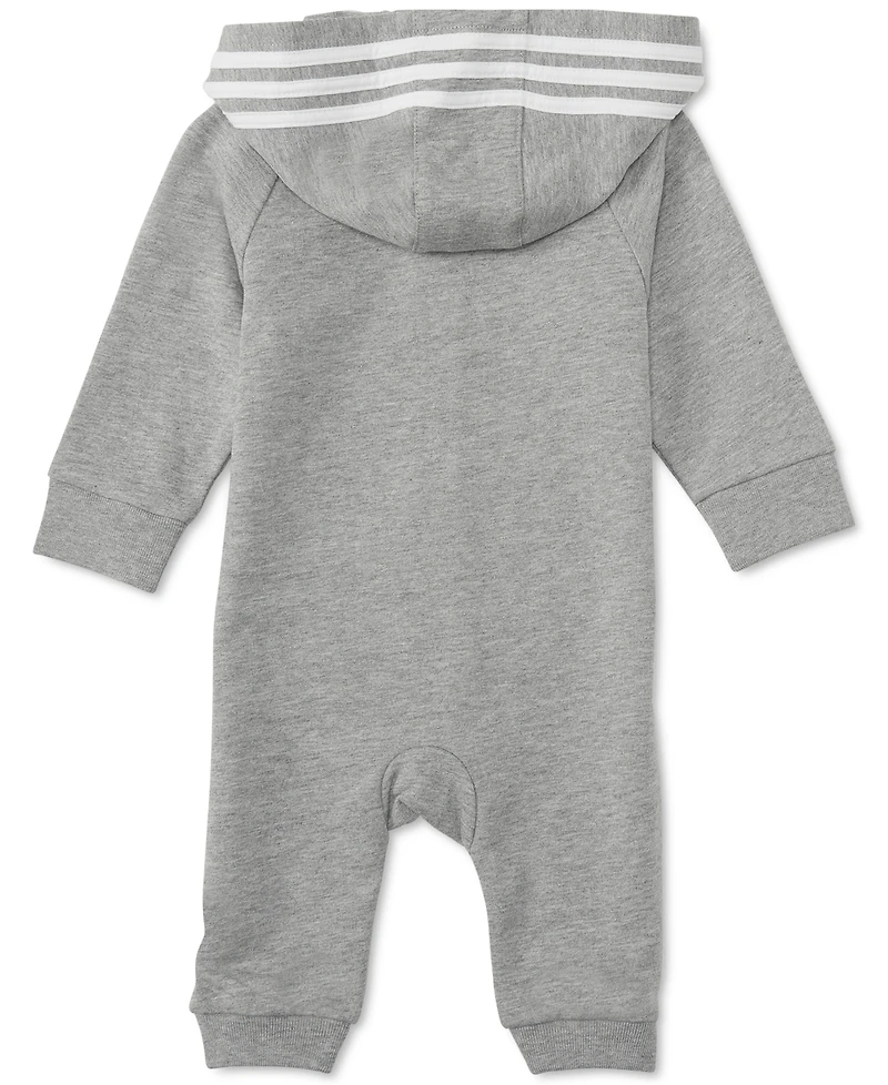 adidas Baby Boys or Girls Logo Full Zip Hooded Coverall
