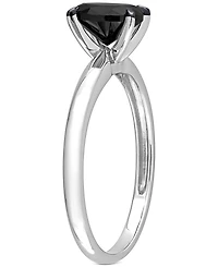Black Diamond Oval Solitaire Engagement Ring (1 ct. t.w.) 14k White or Yellow Gold