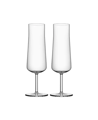 Orrefors Informal Champagne Glass Set, 2 Pieces