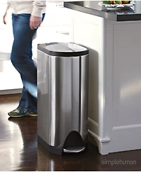 simplehuman 30 Liter Butterfly Lid Step Kitchen Trash Can