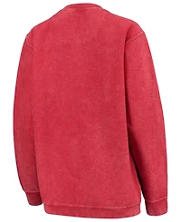 Women's Red Wisconsin Badgers Comfy Cord Corduroy Crewneck Sweatshirt