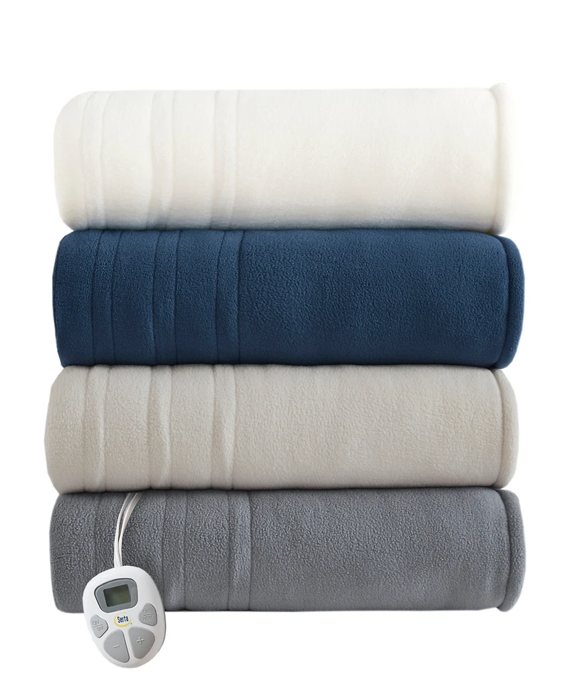 Serta Electric Reversible Fleece to Sherpa Blanket, Full