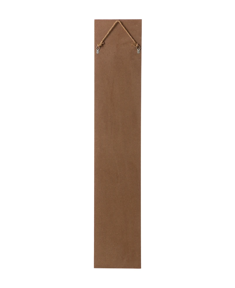 Glitzhome Wooden Plaid Pet " Welcome" Porch Sign, 42"