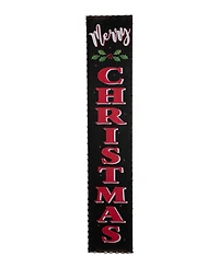 Glitzhome Lighted Wooden Christmas Porch Sign, 42"