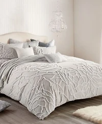 Peri Home Chenille Rose Duvet Cover Sets