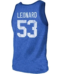 Men's Darius Leonard Royal Indianapolis Colts Name Number Tri-Blend Tank Top