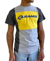 Men's Heathered Gray Los Angeles Rams Split T-shirt