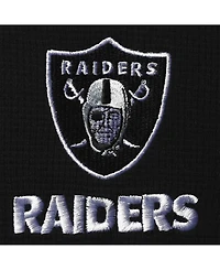 Men's Dunbrooke Black Las Vegas Raiders Logo Maverick Thermal Henley Long Sleeve T-shirt