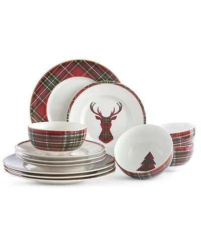 222 Fifth Wexford 12 Pc. Dinnerware Set, Service for 4