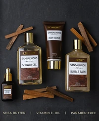 Lovery Sandalwood Body Care Gift Set, Relaxing Home Spa Set, 10 Piece
