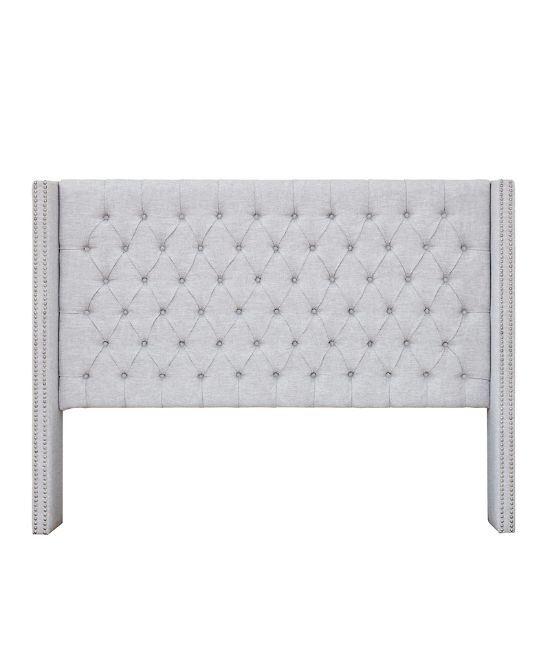 Madison Park Amelia Fabric Tufted Queen Headboard