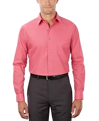 Van Heusen Men's Regular Fit Point Collar Poplin Dress Shirt