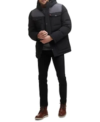 Levi's Men's Quilted Four Pocket Parka Hoody Jacket