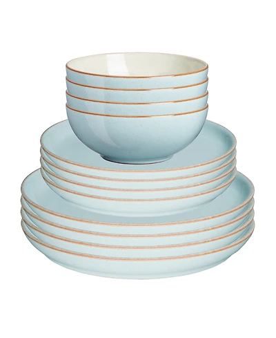 Denby Heritage Pavilion Coupe 12 Pc. Dinnerware Set, Service for 4