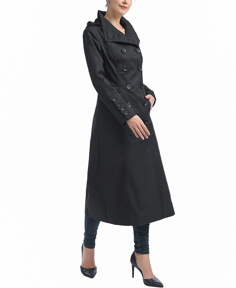Women's Elana Water Resistant Long Trench Coat
