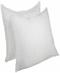 Superior Stripe Down Alternative Medium Firm Back Neck Support 2-Pack Pillows