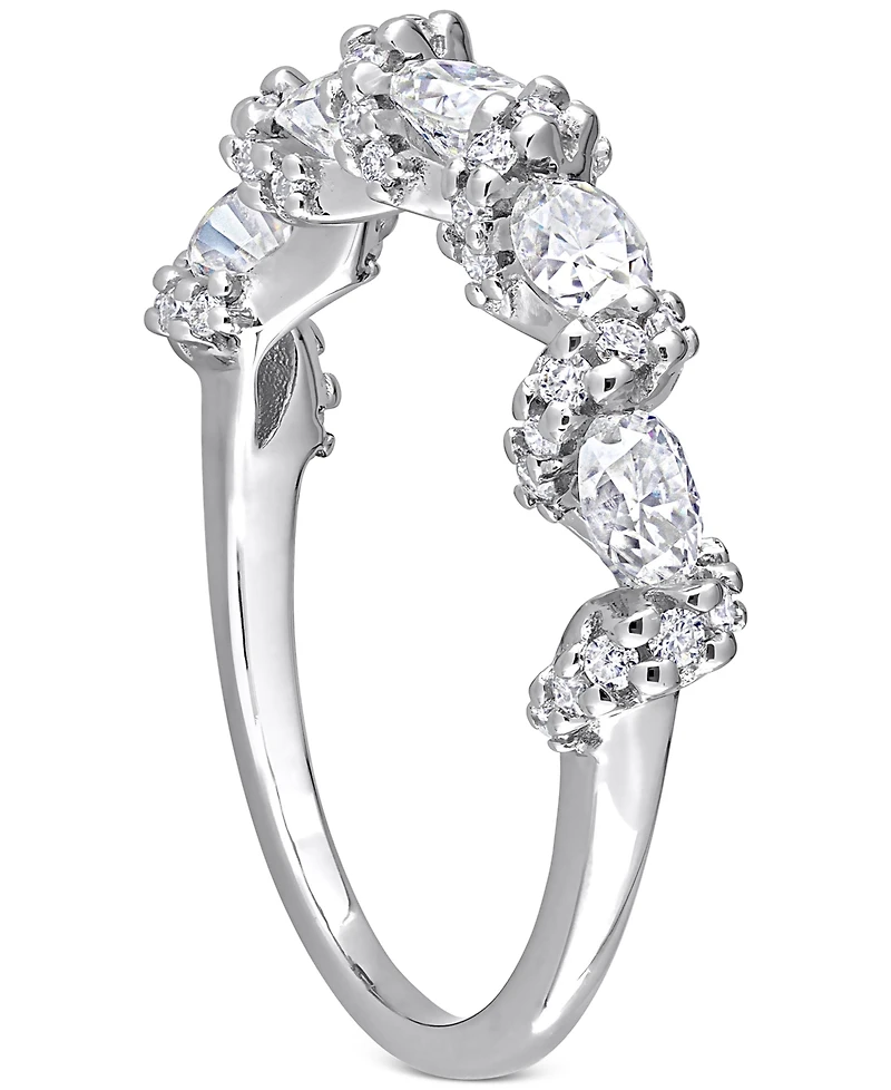 Lab-Grown Moissanite Band (1-1/4 ct. t.w.) Sterling Silver