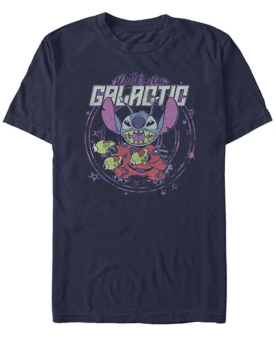 Men's Lilo Stitch Spaced Dads Short Sleeve T-shirt