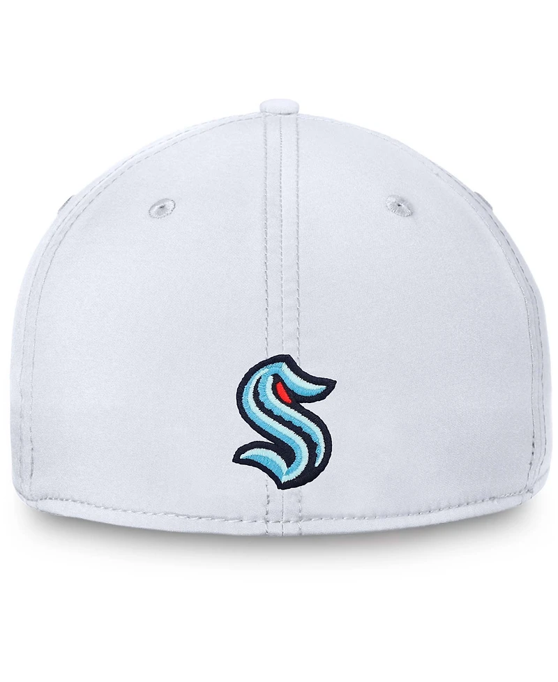 Men's White Seattle Kraken Wordmark Flex Hat