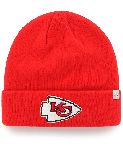 Big Boys and Girls Red Kansas City Chiefs Basic Cuffed Knit Hat