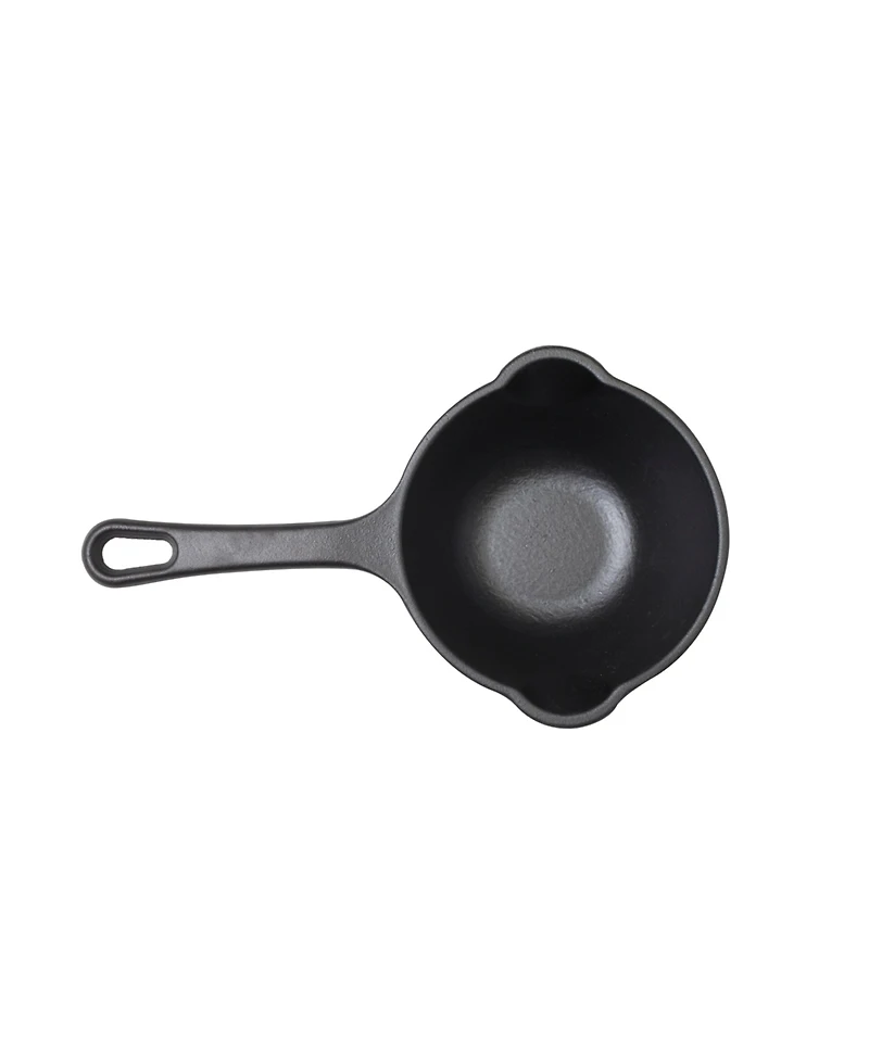 Victoria Cast Iron Sauce Pan. 0.45qt Sauce Pot Seasoned