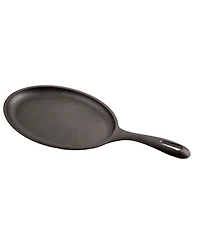 Victoria Cast Iron Fajita Skillet. Black Serving Platter Seasoned