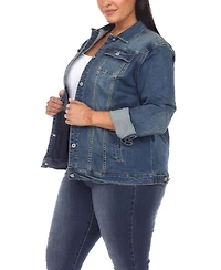 White Mark Plus Classic Denim Jacket