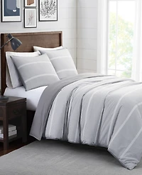 Brooklyn Loom Niari Yarn Dye Stripe 3 Piece Comforter Set