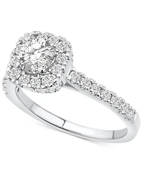 Diamond Halo Bridal Set (1-1/2 ct. t.w.) in 14k White Gold
