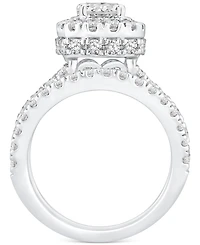 Diamond Halo Bridal Set (2-3/4 ct. t.w.) in 14k White Gold