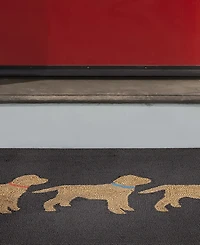 Liora Manne' Frontporch Yellow Labs 2'6" x 4' Outdoor Area Rug