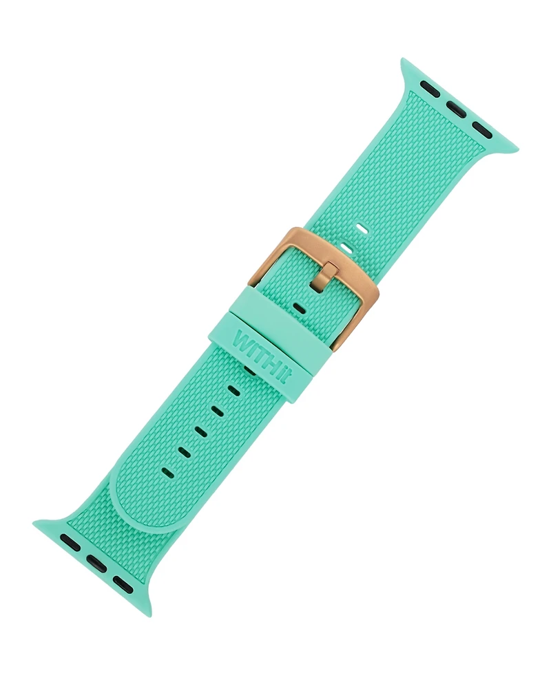 WITHit Teal Textured Silicone Band designed for Apple Watch 42mm (Series 1-3 only) & 44/45/46/49mm (Ultra & Ultra 2)