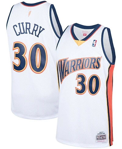 Men's Stephen Curry White Golden State Warriors 2009-10 Hardwood Classics Swingman Jersey