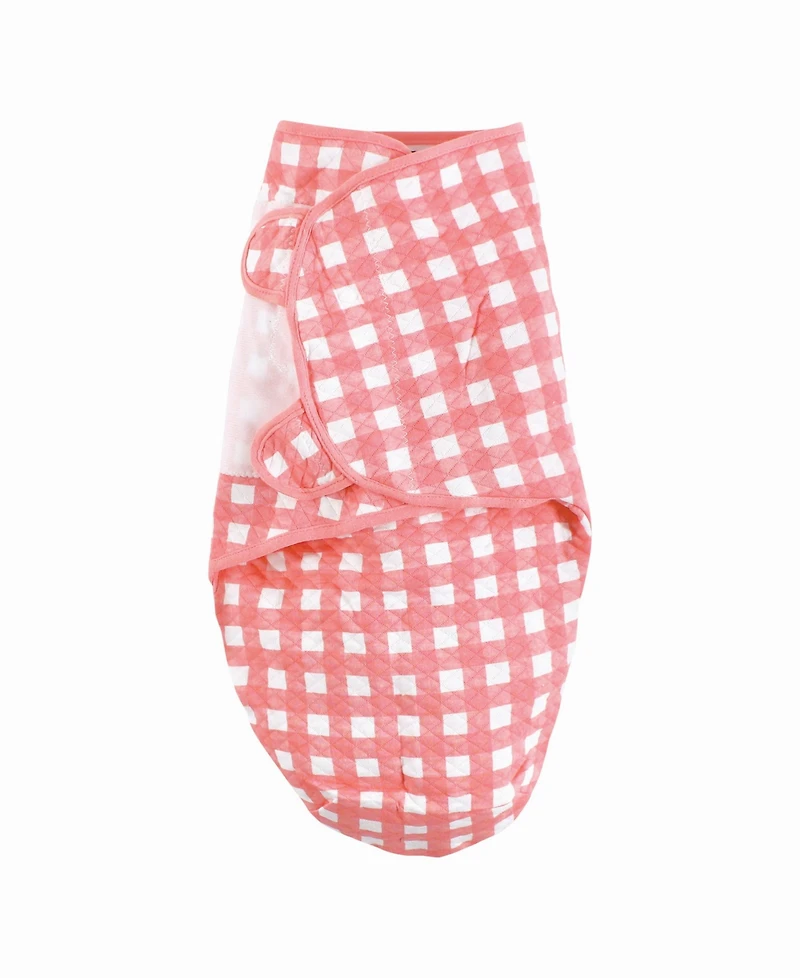 Hudson Baby Baby Girls Hudson Quilted Cotton Swaddle Wrap 3pk Farm Animals, 0-3 Months